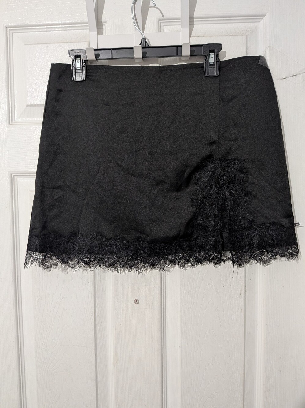 Commense Lace Trim Slit Mini Skirt - Picture 7 of 15